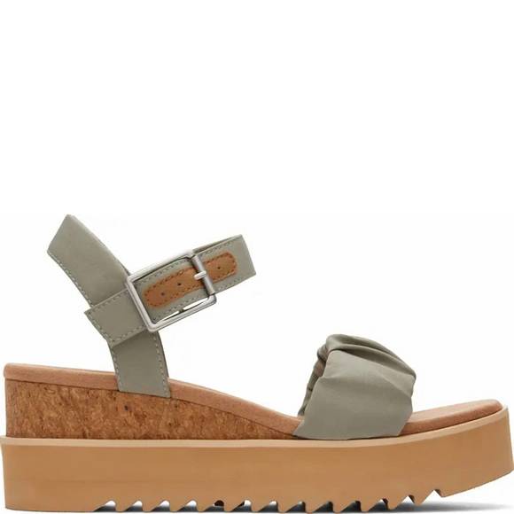 TOMS Shoes - NEW TOMS diana wedge in vetiver grey stretch